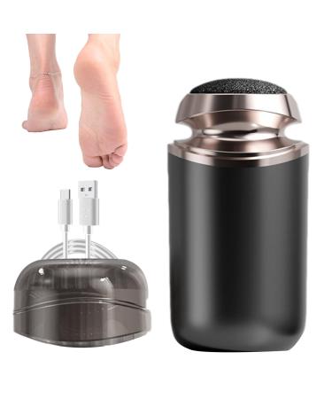 Electronic Foot File Removable Callus Remover Portable Foot Sander | Fully Automatic Foot File Feet Pedicure Tools Powerful Foot Callus Remover Tool for Men Women Black