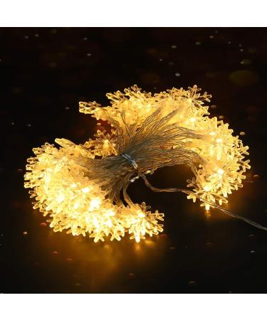 Guirlande Lumineuse 50 LED en Forme de Flocon de Neige d coration Suspendue pour Commode de Maison atmosph re de f te - Buy Online on GoSupps.com