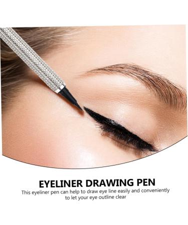 MUSISALY Liquid Eyeliner Eye Shadow Pencil Makeup Eyeliner Cosmetic Eyeliner Pen Gel Silver Pu Sticker Drill - Buy Online on GoSupps.com