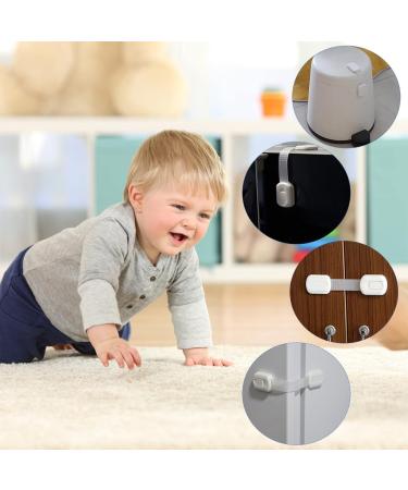 Baby Proof Cupboard Locks - 4 Pcs Child Safety Locks for Kitchen Drawers & Cabinets - Buy Online on GoSupps.com