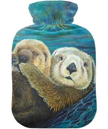 Naanle Otter Hot Water Bottle - 2L Large Transparent Thermo Bag for Pain Relief & Hot/Cold Therapy - Ideal for Bed Hands & Feet - Buy Online on GoSupps.com