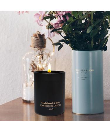 Sandalwood Rose Scented Candles - Perfect Gift for Women | 8oz Aromatherapy Candle | Christmas Birthday & Housewarming | 45 Hours Burn Time - Buy Online on GoSupps.com