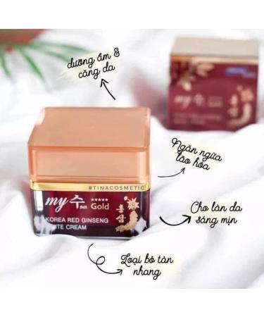 Korea Red Ginseng Cream Aqua Wrinkle & Anti-Aging 50ml. Balances the Oil and Moisture Skin. - Buy Online on GoSupps.com