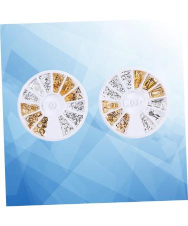 FRCOLOR 2 Boxes Decor Rhinestones Nail Accessories Nail Rivet Goldendoodle Ornament Rivets for Metal Tape Dispenser Gold Trim Diy Fingernail Patch Manicure Rivet Metal Rivet Gem 3d Orange - Buy Online on GoSupps.com