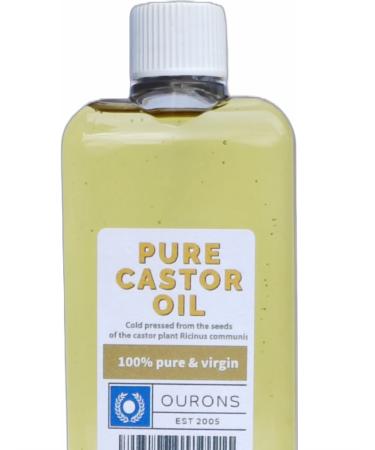 100ml virgin castor oil for hair and skin pure 100% cold pressed directly from India - Buy Online on GoSupps.com