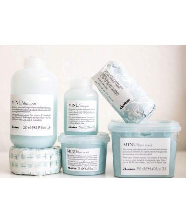 Davines MINU Hair Mask - Nourishing Treatment for Color Treated Hair, 2.54 oz - Buy Online on GoSupps.com
