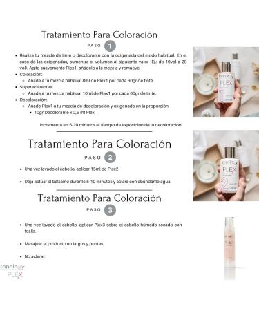  Tonology Plex - Plex Treatment Kit protects and repairs your hair damaged and dyed hair silicone-free Step 1 and 2 (3 x 100 ml) - Buy Online on GoSupps.com