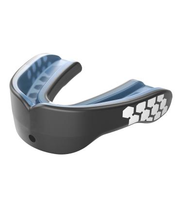 Shock Doctor Gel Max Power Carbon Convertible Mouth Guard CARBON Adult NON-FLAVORED