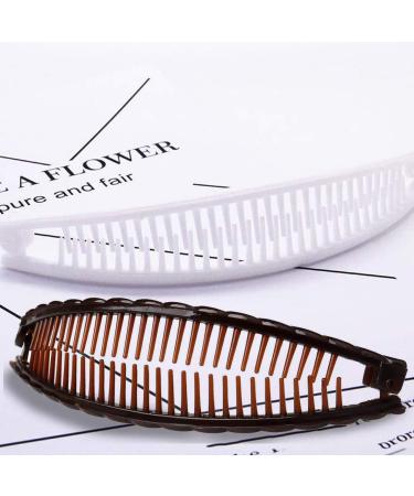 Vintage Banana Hair Clips | Nalcy 6-Piece Set for Long Hair - Ideal Fish Comb Clips for Women & Girls - Buy Online on GoSupps.com