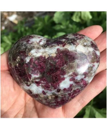 Natural Crystal Rough Natural Rubellite Crystal Heart-Shaped Tourmaline Gemstone Crystal Home Decoration Stones - Buy Online on GoSupps.com