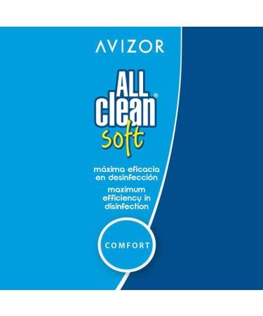 Avizor All Clean Soft Contact Lens Fluid - 3 x 350ml | Ultimate Cleaning & Disinfection Solution for Soft Lenses | International Shipping Available - Buy Online on GoSupps.com