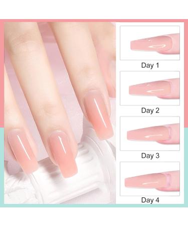 Acrylic Nail Powder Set - 4 Colors (Clear, French White, Nude, Pink) for Nail Extension & 3D Carving - Professional Polymer Colored Acrylic Powder - 28g - UK - Buy Online on GoSupps.com