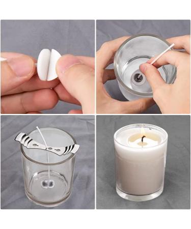 Daofary 6oz Glass Candle Jars - 20 Pack with Lids, Wicks, Stickers, and Metal Centering Devices - Buy Online on GoSupps.com