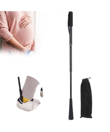 Retractable Long Handle Shoe Horn for Seniors - Non-Slip Dressing Aid for Men and Women | Adjustable Length Standing Reach Assist - Buy Online on GoSupps.com