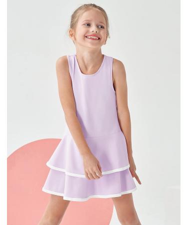 JACK SMITH Youth Girls Tennis Dress with Shorts - Light Purple, Size 6 Years - Buy Online on GoSupps.com