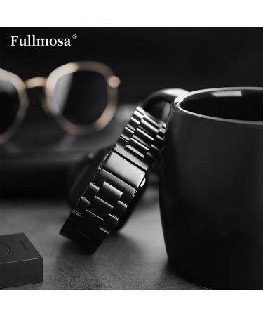 Fullmosa Compatible Apple Watch Band 42mm 44mm 45mm 49mm 38mm 40mm 41mm  Stainless Steel iWatch Band with Case for Apple Watch Series 8/7/6/5/4/3/2/1/SE/SE2/Ultra  42mm 44mm 45mm Black Black 42mm 44mm 45mm - Buy Online on GoSupps.com