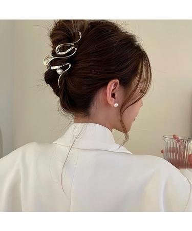 Large Pearl Hair Claw Clip for Strong Hold and Styling - Non-Slip Hair Clamp Barrette for Women and Girls - Buy Online on GoSupps.com