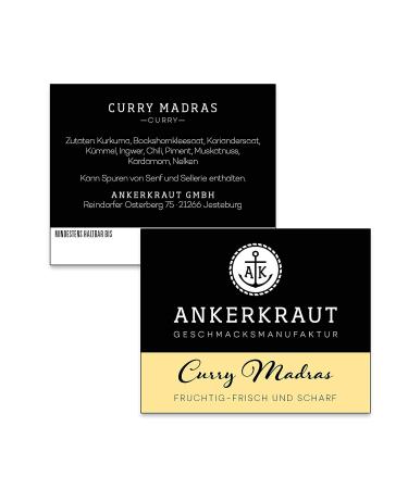 Ankerkraut Curry Madras Spice Powder - Authentic Indian Flavor for Rice Meat Fish & Vegetables | 60g Corken - Cook Deliciously at Home - Buy Online on GoSupps.com