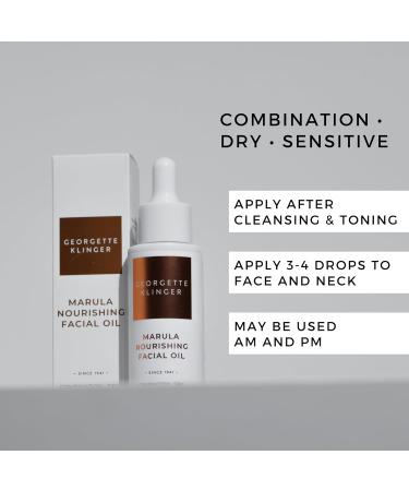 Marula Nourishing Facial Oil - Anti-Aging Serum for Plump Hydrated Skin | Minimize Pores Diminish Lines & Wrinkles | 10 Natural Oils - 1 oz by Georgette Klinger - Buy Online on GoSupps.com