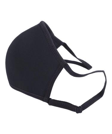 YYQTGG Soft Protective Latex Face Cover Reusable Safe Black Washable