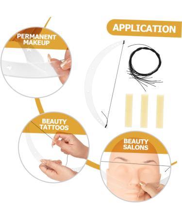 Angoily 1 set Acrylic Positioning Ruler Balance Tool Bow Eyebrow Kit Level Bow-shaped Shaping Auxiliary - Buy Online on GoSupps.com