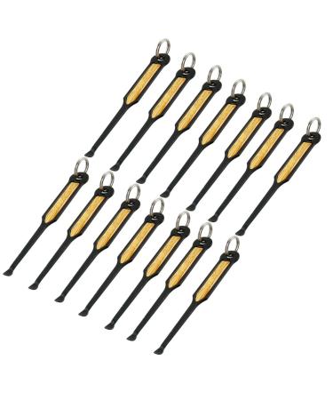 Qtqgoitem 2.8 Length Black Metal Earpick Wax Remover Ear Care 12 Pcs (Model: 863 9ef 47e d6d 927)