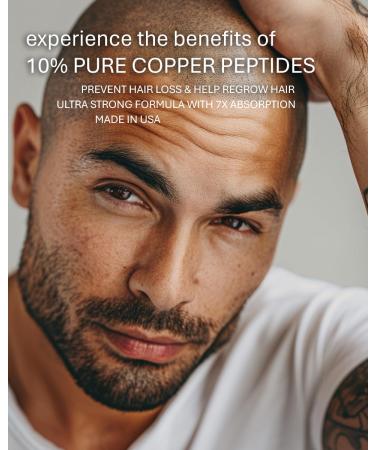 Copper Peptides for Hair Growth | Ultrastrong 10% GHK-Cu Serum - 7x Absorption | Made in USA - Buy Online on GoSupps.com