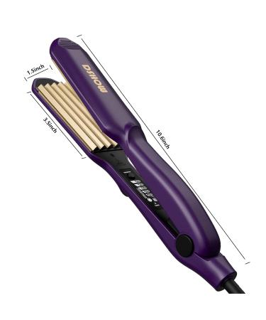 Buy DSHOW Ceramic Crepe Iron - Quick Heating Hair Crimping & Smoothing Straightener (Purple) | International Shipping Available - Buy Online on GoSupps.com