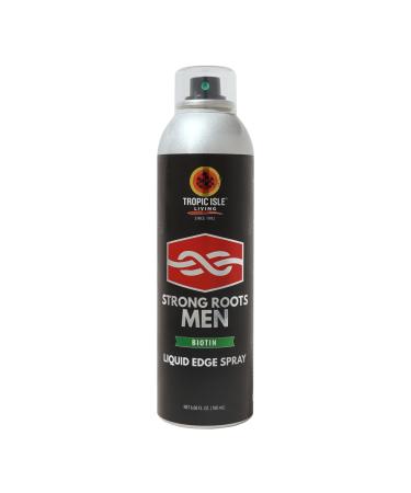 Strong Roots Men Liquid Edge Spray 6.08 fl.oz./ 180ml - Gives a Sharp & Crisp Hairline Precison Cuts Perfect for Line up Gives Barber Result Quality Protect Hair with Biotin Infused Formula