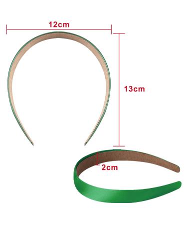 Duufin 22 Satin Headbands Set - Non-Slip Plain Hair Accessories for Women and Girls - DIY Headbands in 22 Multicolored Shades - Buy Online on GoSupps.com