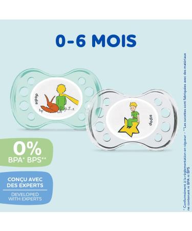 DODIE Anatomical Lollipops for 0-6 Months - The Little Prince Fox (2 Pack) | Safe Baby Soothers - Buy Online on GoSupps.com