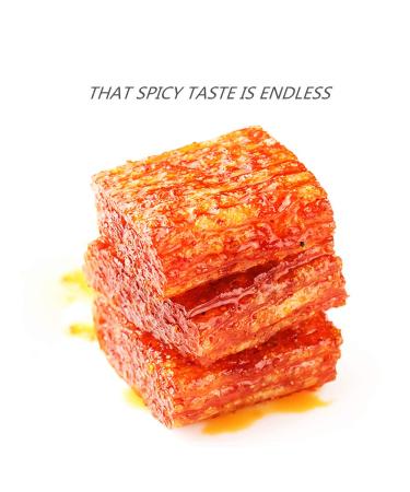 Spicy Strip Konjac Flour Snack Latiao Piece 250g - Vegan, Keto, Low Carb, Gluten-Free - Non-GMO Chinese Treat - Buy Online on GoSupps.com