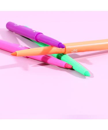 Color Liquid Eye Liner | UV Fluorescent Rainbow Eye Liner 12 Colors Quick-Drying Waterproof - Highly Pigmented Long-Lasting Eye Makeup Kit Festival Accessories for Parties - Buy Online on GoSupps.com