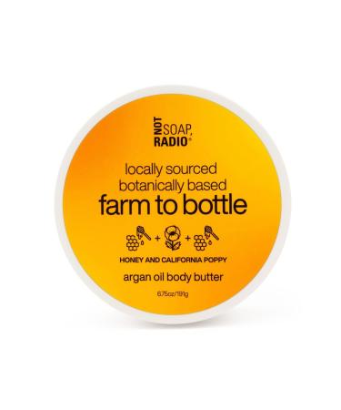 Not Soap Radio honey and california poppy | body butter with argan oil | farm to bottle