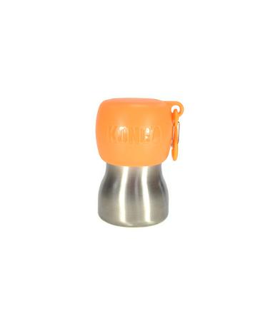 KONG H2O Water Bottle and Food Bowl Stainless Steel 270 ml Orange