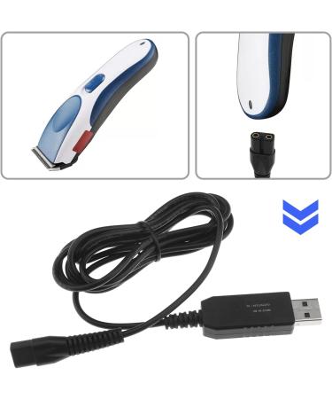 Buy ECSING 2 x USB Charging Cables for Razors - Compatible with 9649 Cordless Clerk 3.5V USB Network Cable Black 1.8m - Fast International Shipping - Buy Online on GoSupps.com