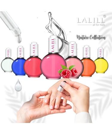 Lalill Nail Cuticle Oil 75ml - Vegan Strawberry Nail Care Oil for Healthy Nails & Skin - Spa Manicure & Nail Design Essential - Easy Pipette Application - Buy Online on GoSupps.com