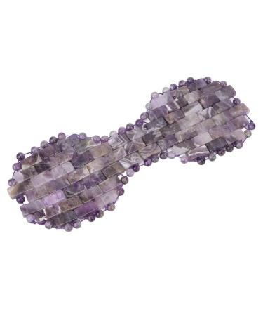 Natural Jade Eye Mask - Cool & Heat Therapy for Swollen Eyes | Gemstone Sleep Mask for Dark Circles & Detox - Buy Online on GoSupps.com