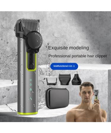 Paociuro Cordless Rechargeable Hair Clipper & Trimmer Beard Trimmer for Men Adjustable Beard Trimmer with 4 Limit Combs - Buy Online on GoSupps.com