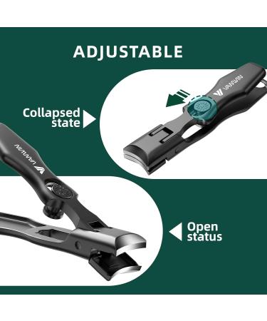 Buy VANWIN German Nail Clippers for Thick Nails - Heavy Duty Toenail Clippers for Seniors with Wide Jaw and Safety Lock - No Splash Fingernail Clipper for Women - International Shipping - Buy Online on GoSupps.com