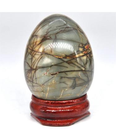 30x40mm Bamboo Jasper Oval Natural Crystal Suitable for Home Raw Stones and Minerals Home Goods - Buy Online on GoSupps.com