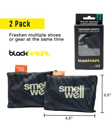 Black Knight Freshener Inserts - 2 Pack Shoe Deodorizer Long Lasting Fresh Scent Absorbs Moisture Natural Formula Odor Eliminator Ideal for your Gym Bag Shoes Sneakers & Sports Gear. - Buy Online on GoSupps.com