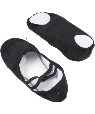 Healifty Women's Black Leather Ballet Flats - Size 43 | Full Sole Dance & Yoga Shoes - Buy Online on GoSupps.com