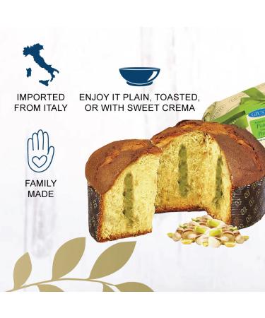 Giusto Sapore Italian Pistachio Panettone 26.4oz - Imported Traditional Dessert from Italy - Buy Online on GoSupps.com
