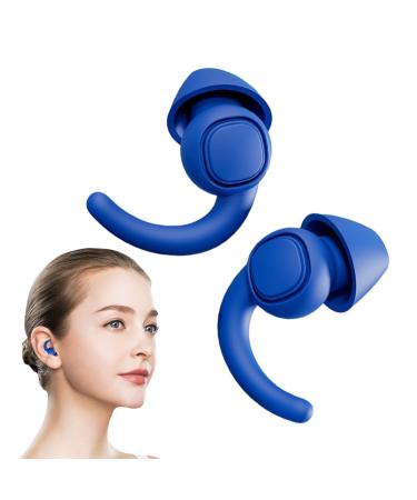 Comfortable Ear Plugs for Sleeping | Water-Proof Hearing Protection Ear Plugs - Calm Ear Plugs with Storage Box Hearing Protection for Snoring and Work Dark Blue