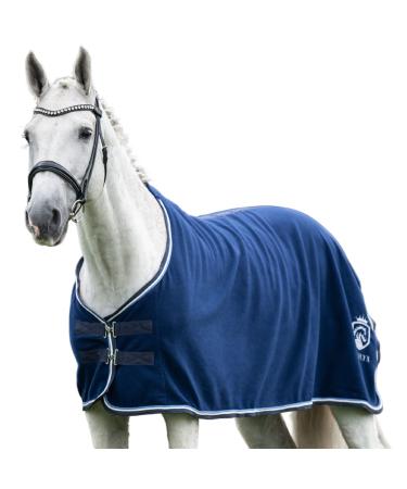 Equilyx sweat ceiling Horse perfect fit Fleecedecke stable ceiling Transport ceiling Warming moisture absorbing breathable (royal blue 145) Royal blue 145