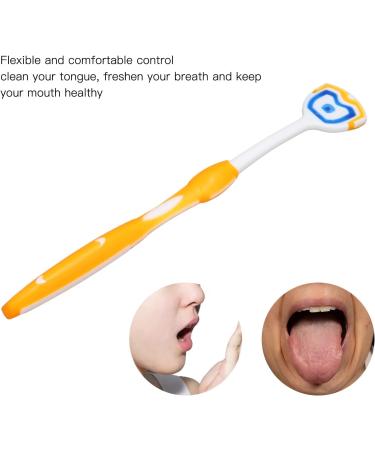 10pcs Tongue Coating Cleaner Brush - Ergonomic Silicone Tongue Scraper for Fresh Breath & Plaque Removal (Yellow) - International Shipping - Buy Online on GoSupps.com