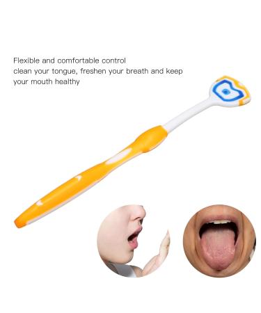 Buy 10-Piece Silicone Tongue Cleaning Brush Set - Effective Tongue Scraper & Cleaner in Orange for Fresh Breath - Buy Online on GoSupps.com