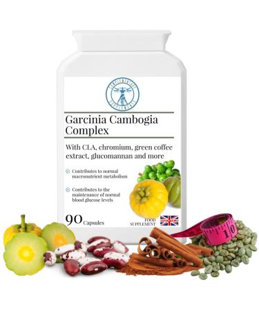 Complementary Supplements - Garcinia Cambogia Complex - Diet Slimming & Weight Loss Support Supplement with Carb Blocker & Metabolism Booster - 90 Capsules