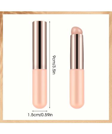 2024 Silicone Lip Brush Set - 2 PCS Multi-use Reusable Applicator for Lipstick Balm & Gloss - Soft Round Head with Dust Cap - Buy Online on GoSupps.com
